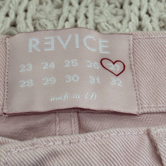 Revice denim 101 / VALLEY GIRL pink hole jeans Size 27 - Picture 3 of 6